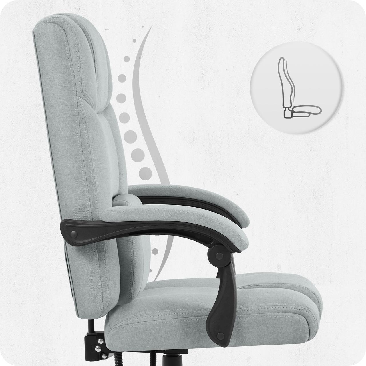 Крісло офісне Cabro C505 тканина Grey - фото 8