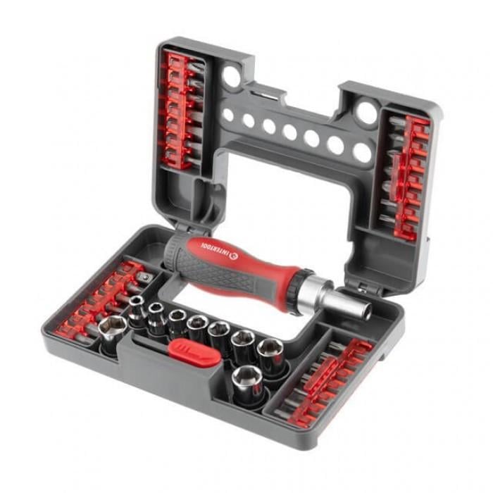 Отвертка реверсивная STORM INTERTOOL VT-3638 Cr-V с комплектом насадок 38 ед (2087587391)