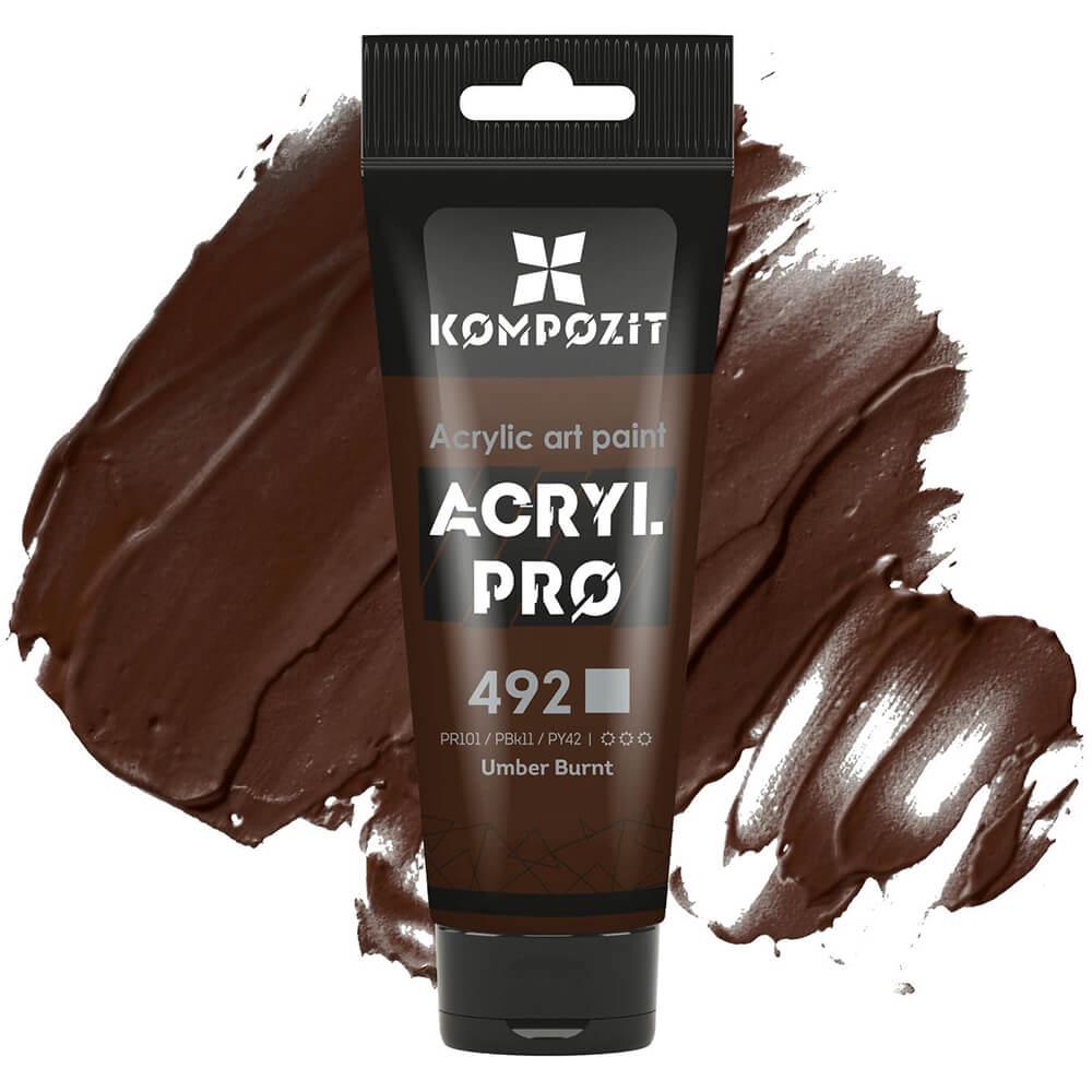 Акриловая краска ART Kompozit 492 75 мл Умбра жженая (59492) - фото 1 Акриловая краска ART Kompozit 492 75 мл Умбра жженая (59492) - фото 1