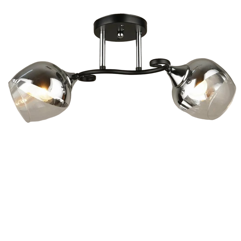 Люстра потолочная Lighthouse SRS-19546/2 Черный/Хром/Прозрачный (88350)