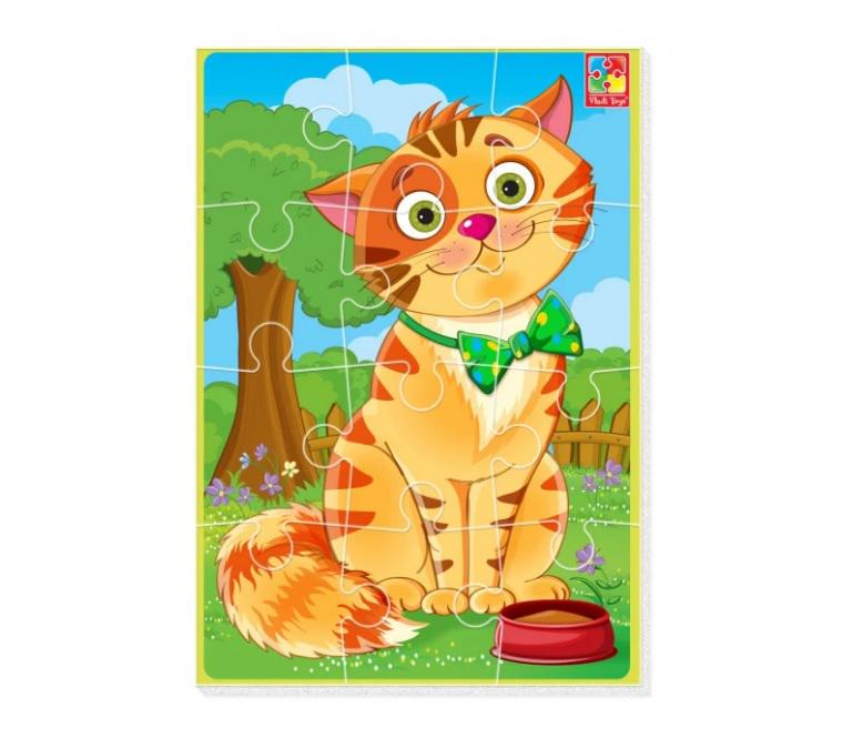 Пазли м'які Vladi Toys А5 Малюк зможе Кіт (MTT-170804)
