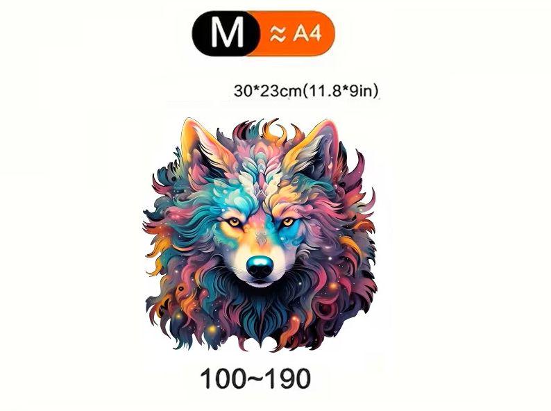 Пазлы деревянные волк А4 (348) - фото 4 Пазлы деревянные волк А4 (348) - фото 4