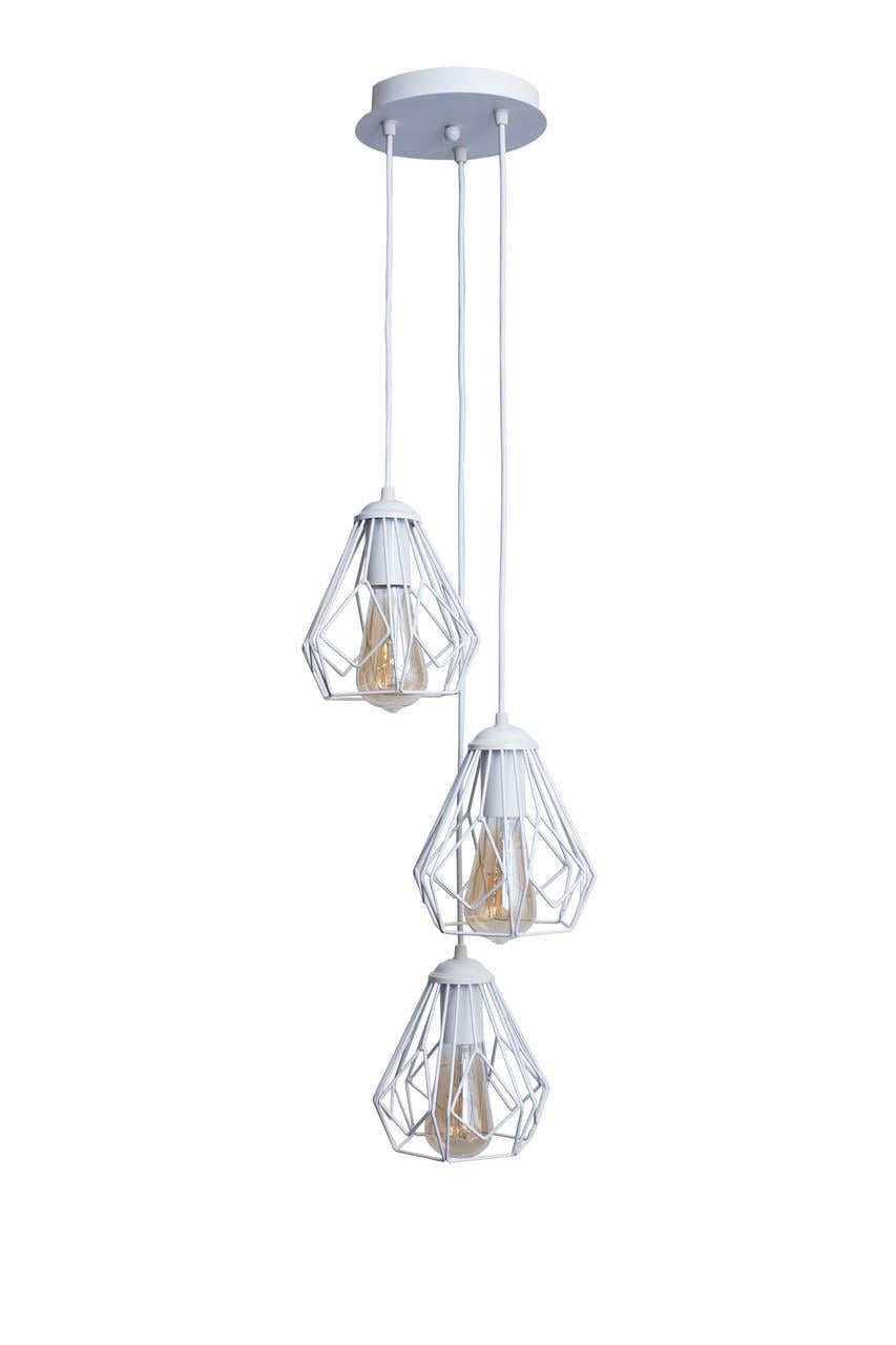 Подвесной светильник лофт MSK ELECTRIC Milan NL 538-3R WH (616749)