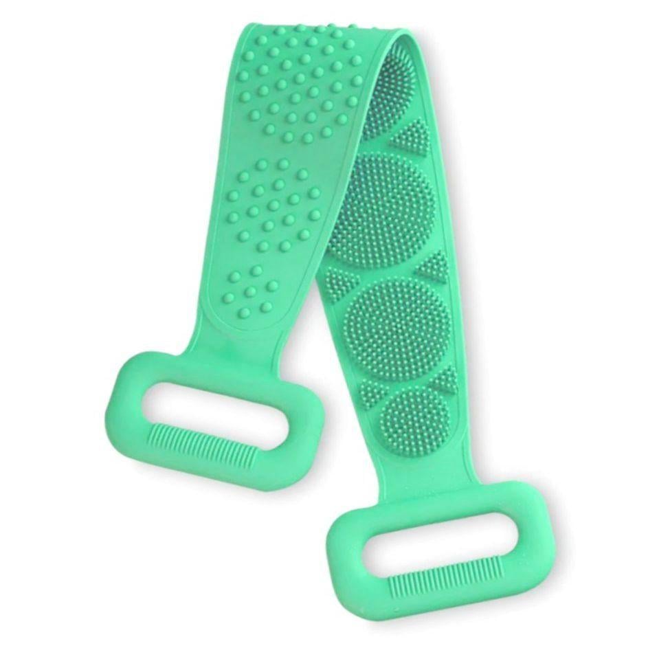 Мочалка SiliconGoods массажная силиконовая двухсторонняя Мятный (204889-мят)