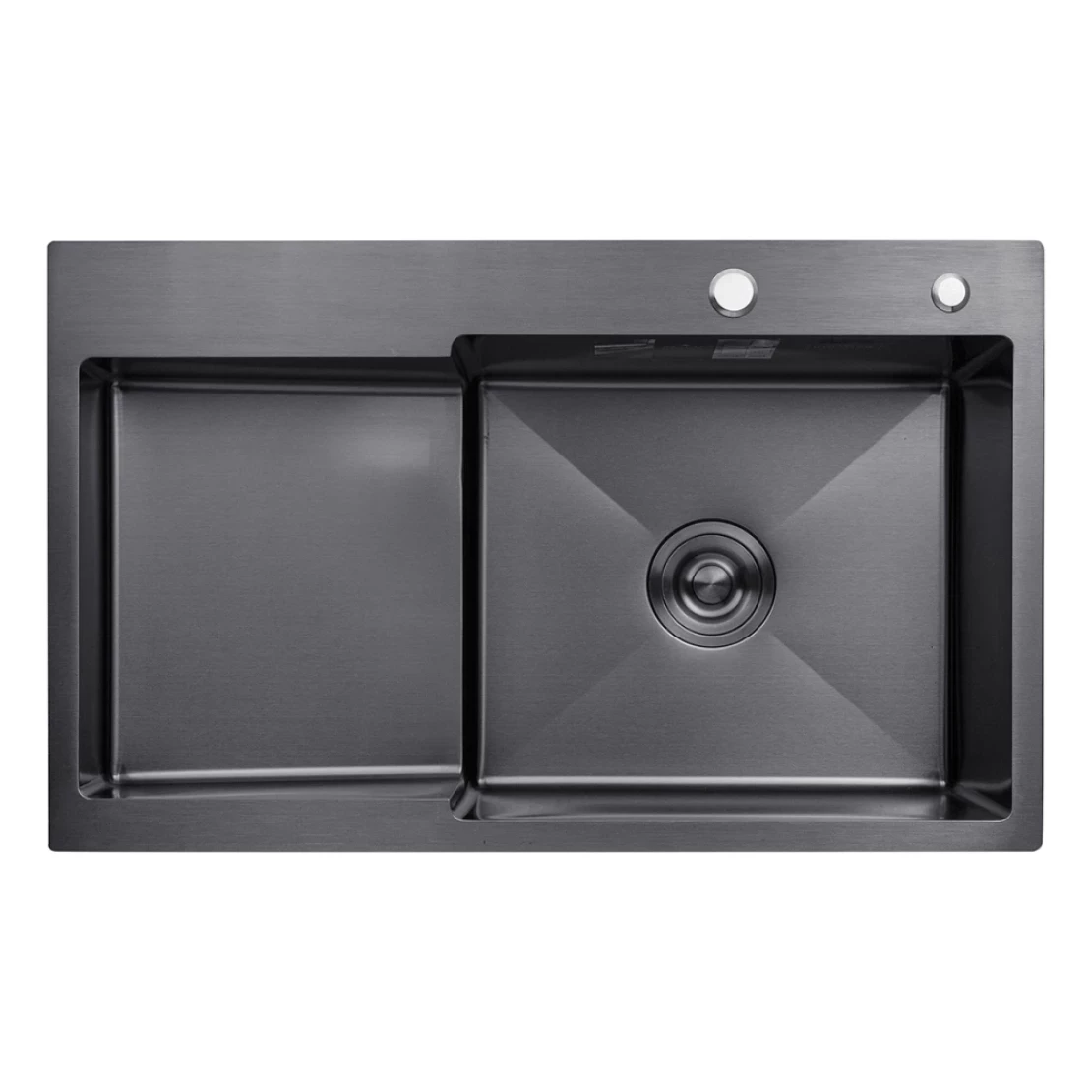 Мийка для кухні Kroner KRP Schwarze 7848RHM з нержавіючої сталі PVD 3/1 мм (CV030024)