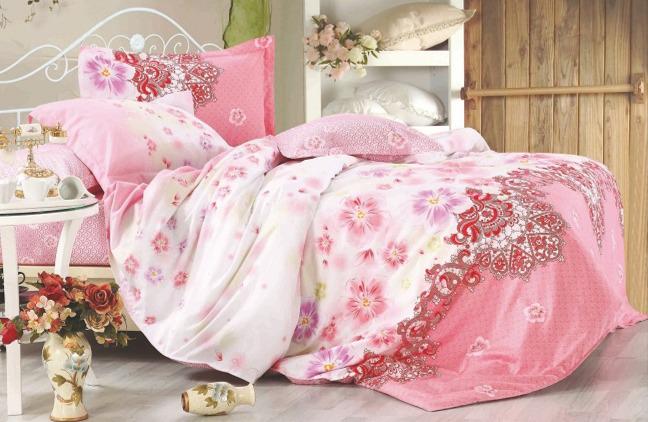 Комплект постельного белья Zastelli HY-16727 сатин евро 200х220 см Разноцветный