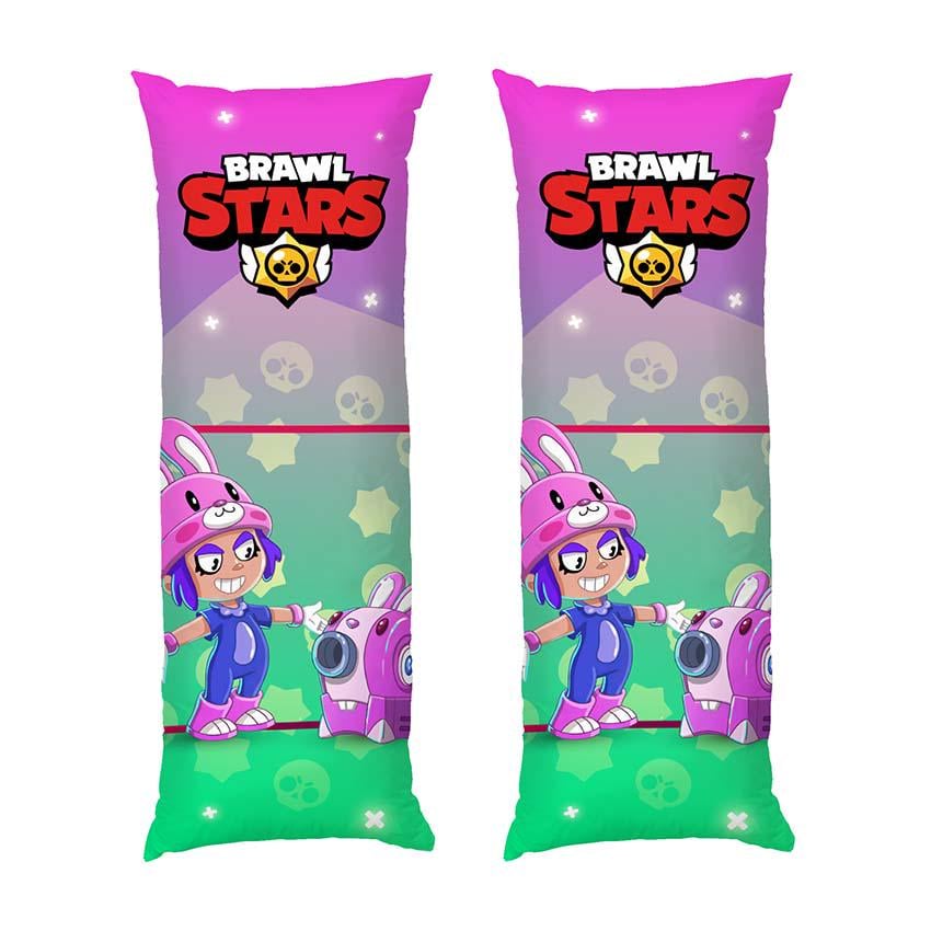 Подушка дакимакура Penny with his pet Brawl Stars габардин 180х60 см (112911-4)