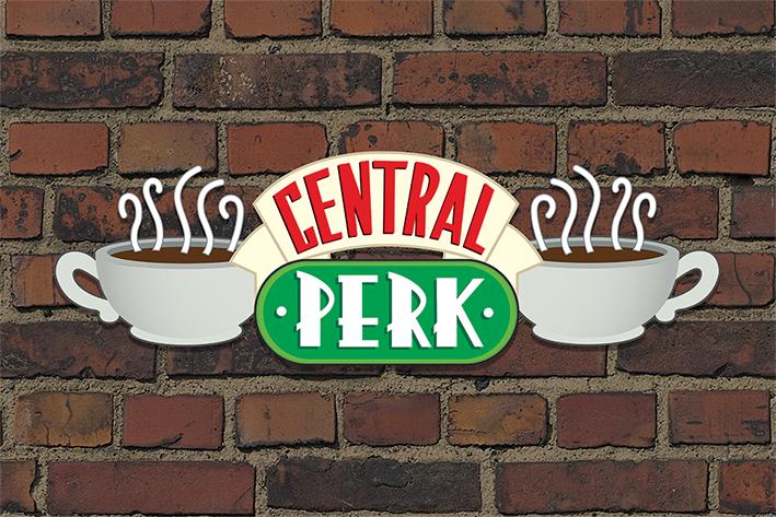 Постер плакат Друзі/Friends Central Perk Brick 61x91,5 см