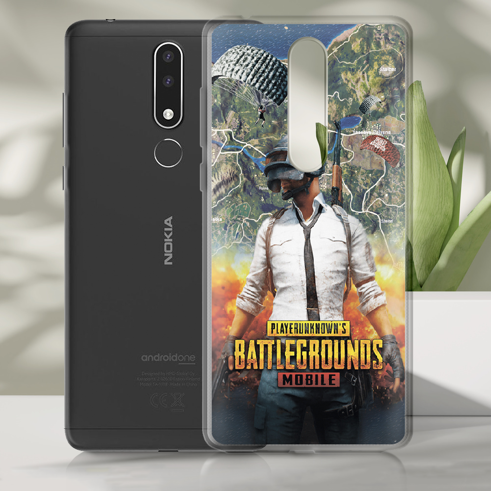 Чохол BoxFace Nokia 3.1 Plus PUBG Mobile Прозорий силікон (36116-up2309-36116) - фото 2