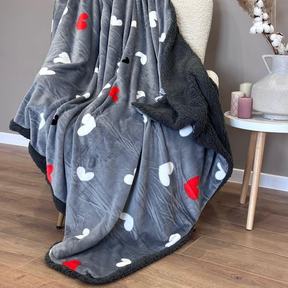 Плед-покрывало двухсторонний 150х210 см Серый (29879621) - фото 3 Плед-покрывало двухсторонний 150х210 см Серый (29879621) - фото 3