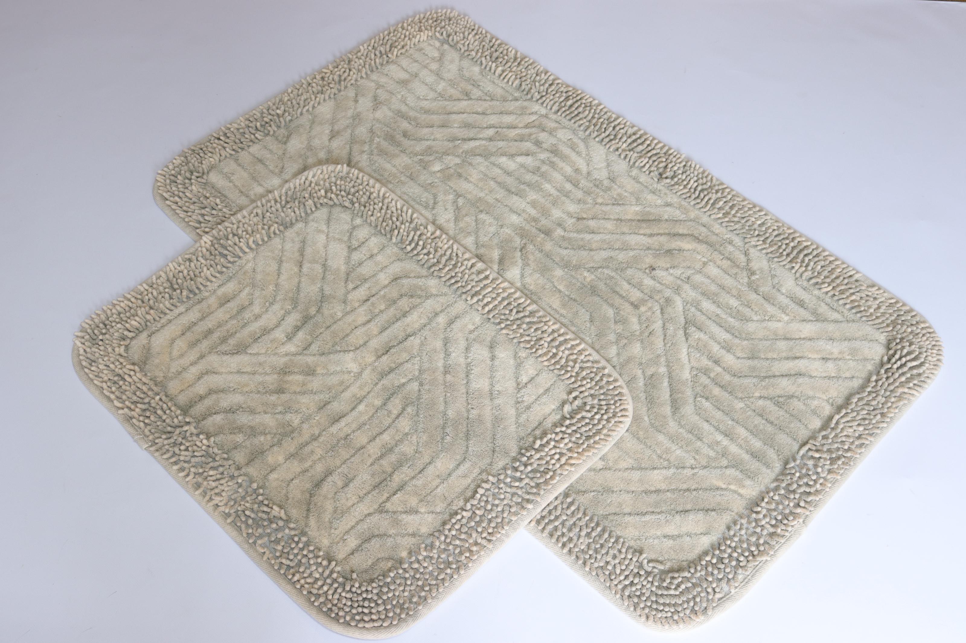 Набор ковриков Tropikhome Shaggy Plain хлопковых для ванной и туалета 60x100/50x60 см Mokko (1903/mokko)