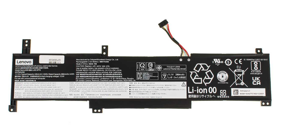 Аккумулятор для ноутбука Lenovo IdeaPad 3-15ALC6 3970 mAh 111V 44 Wh