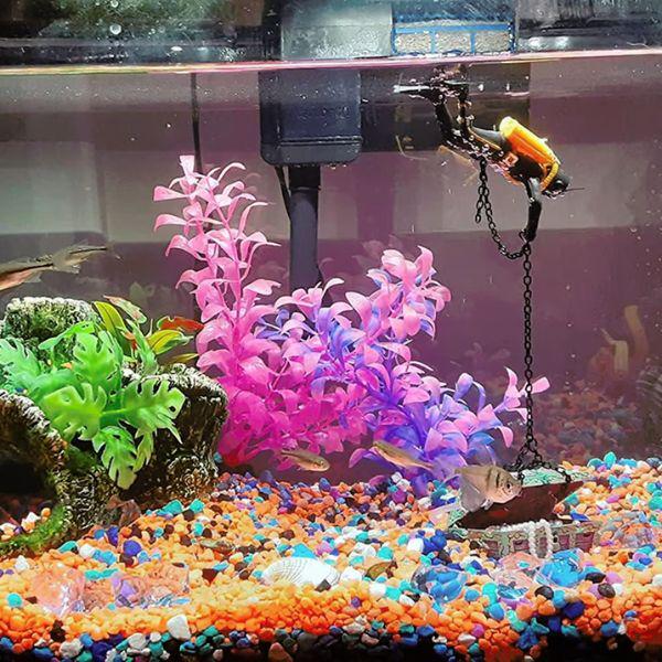 Акваріумний декор з аерацією водолаз і скриня зі скарбами M00587 - фото 3 Акваріумний декор з аерацією водолаз і скриня зі скарбами M00587 - фото 3