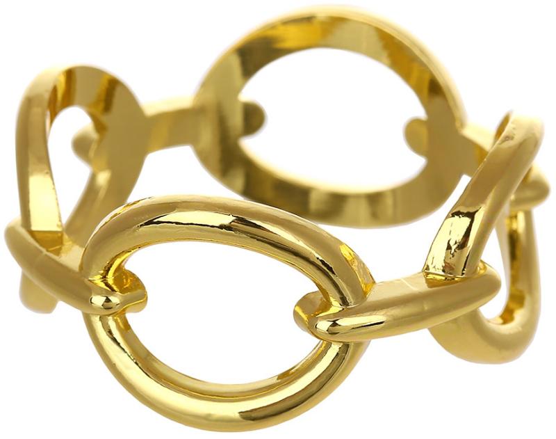 Комплект кілець для серветок ланцюг 6 шт. 5 см Золотий