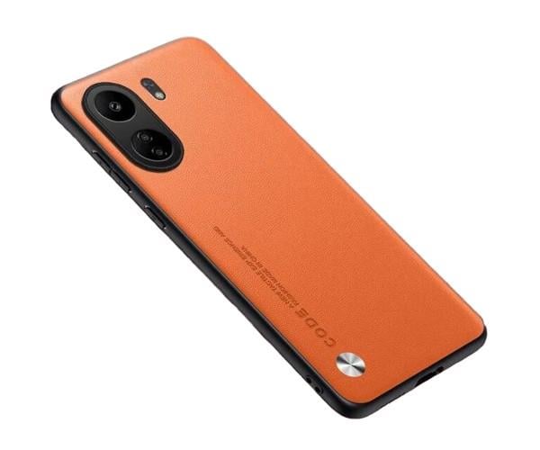 Кожаный чехол - накладка CODE Tactile Experience для Xiaomi Redmi 13C / Poco C65 Оранжевый Кожаный чехол - накладка CODE Tactile Experience для Xiaomi Redmi 13C / Poco C65 Оранжевый