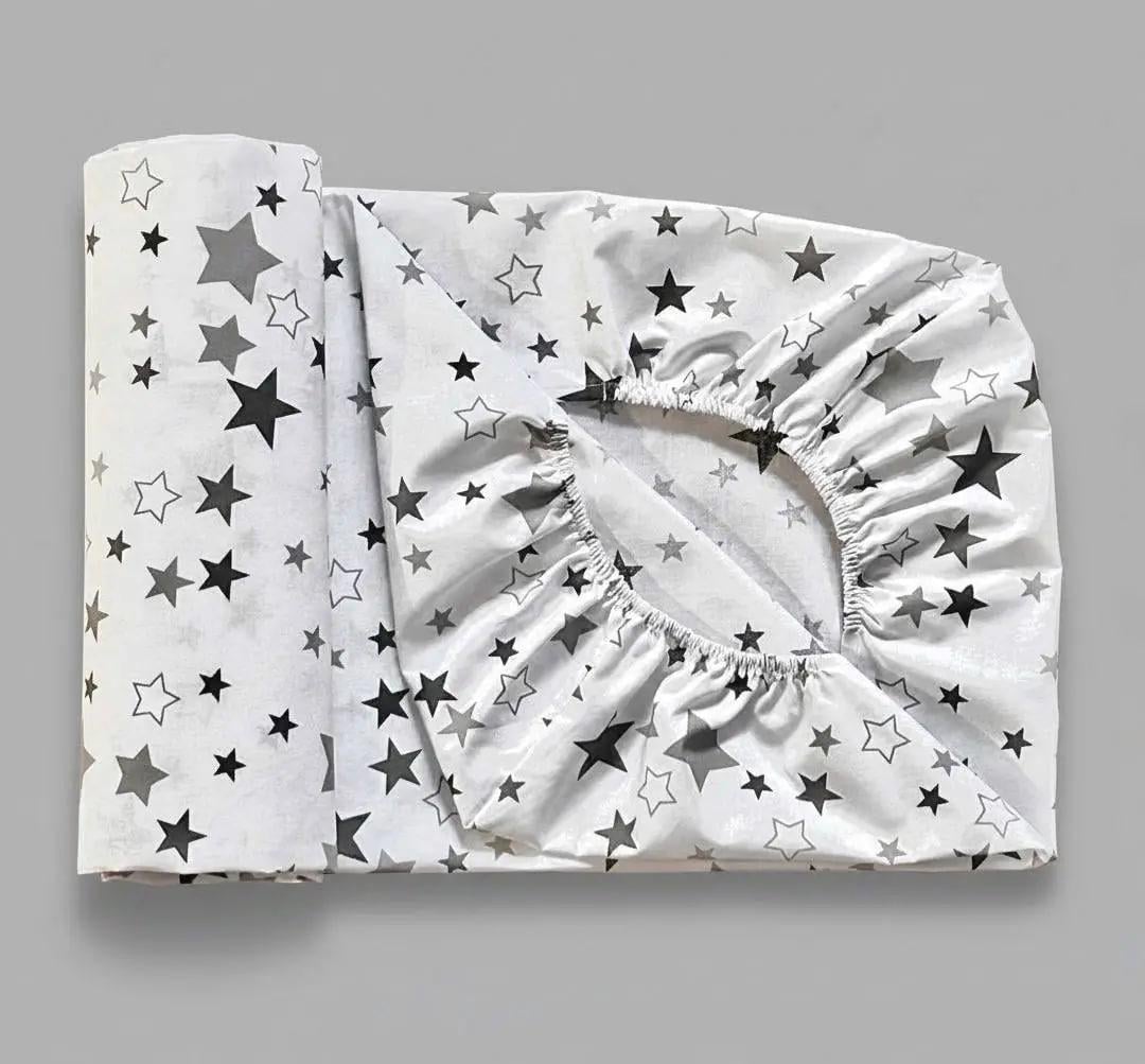 Простыня детская на резинке BST 120х60 см Серый (1621387468)