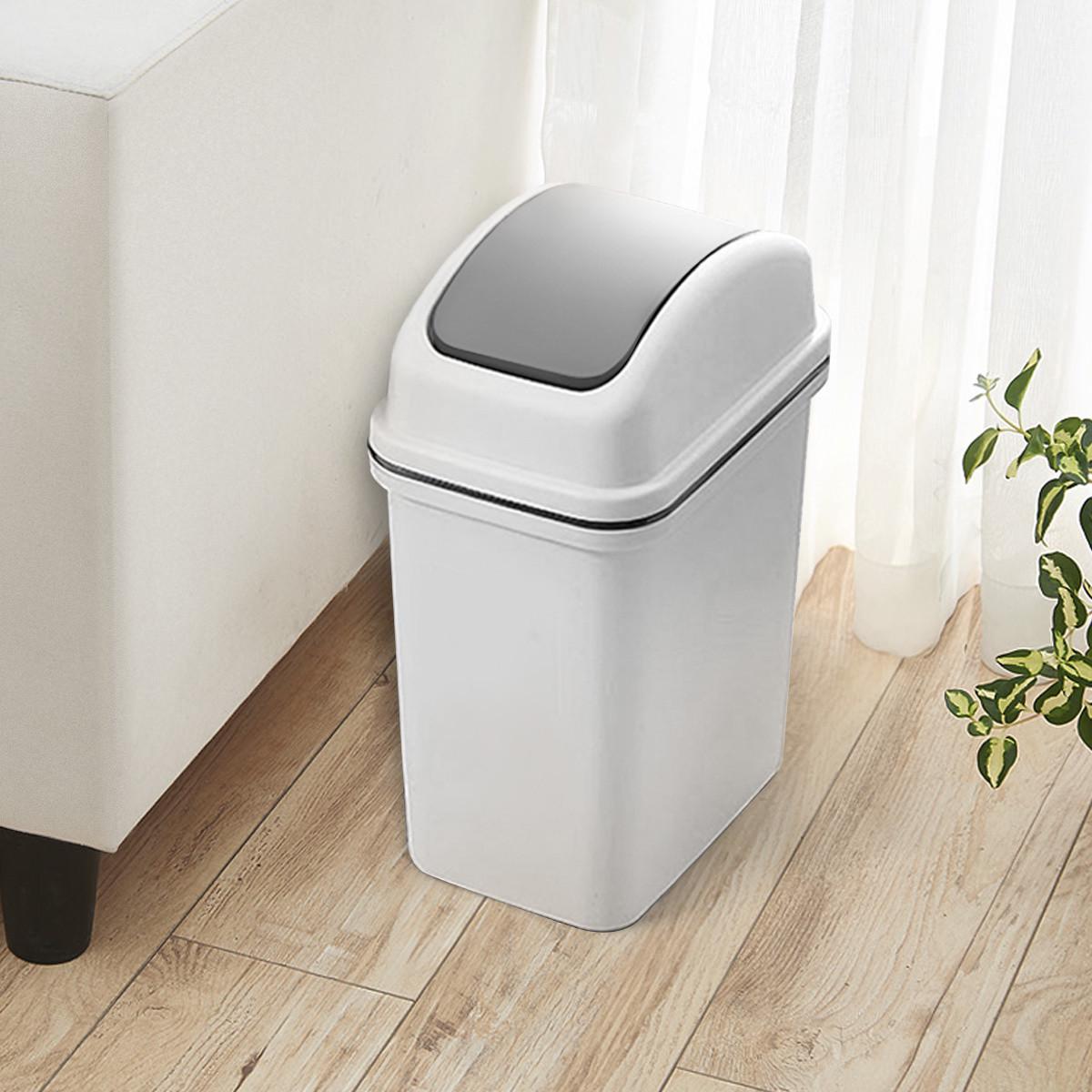 Відро для сміття з кришкою BIN-12 15 л Gray