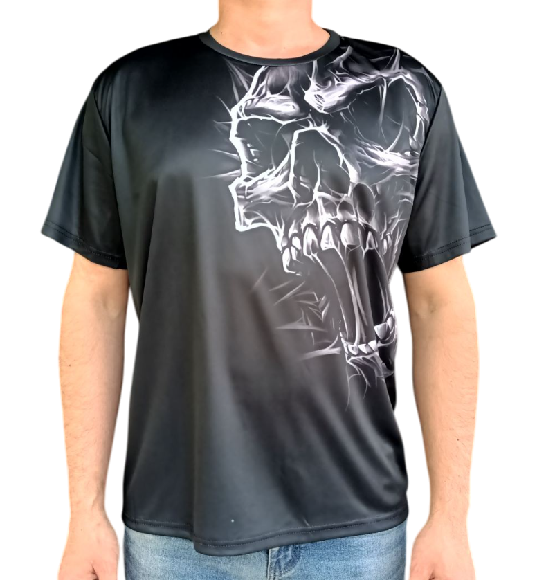 Футболка Череп ХХХL Чорний (547) Футболка Череп ХХХL Чорний (547)