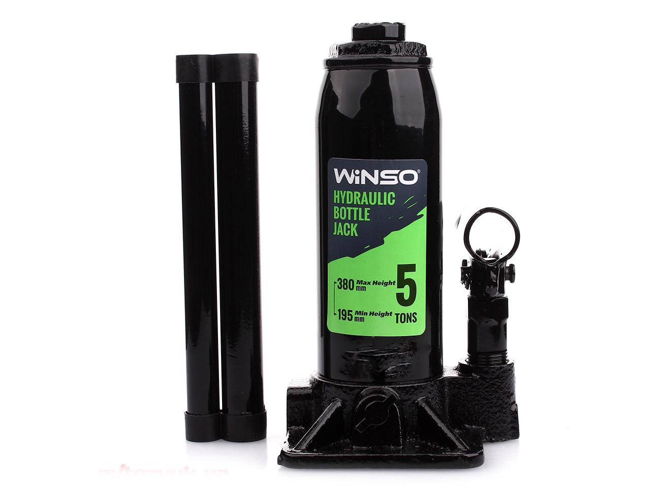 Домкрат гидравлический Winso 170500 5 т 195-380 мм в коробке