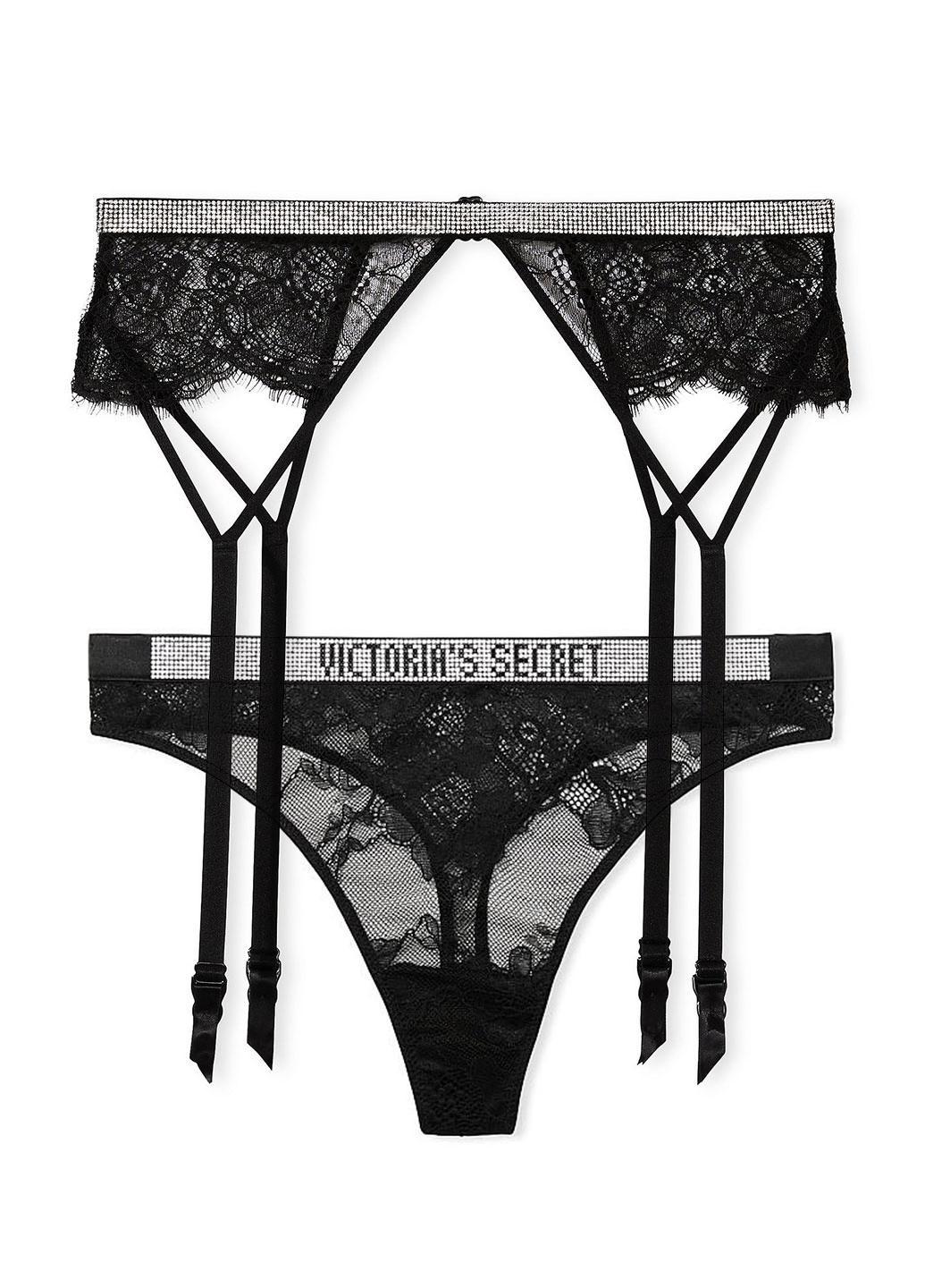 Комплект Victoria's Secret XS/S/S Черный (7040535409QB42XS/S/S)