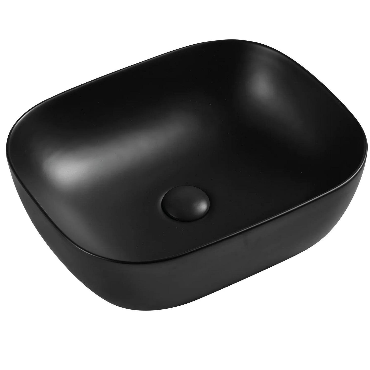 Умывальник накладной MIXXUS Premium Diverse MP6485 490x395x150 мм Черный (229145)