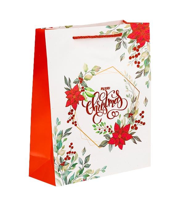 Новогодний пакет Christmas-02 26х32х10 см (10578) - фото 1 Новогодний пакет Christmas-02 26х32х10 см (10578) - фото 1