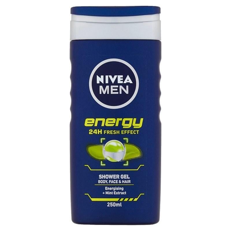 Гель для душу NIVEA чоловічий Енергія 24 години 250 мл (4005808780723)