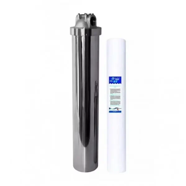 Фільтр магістральний Aquakut Big Вlue Slims 20" 1" неіржавка сталь FCPP BB 20" Slims 2 1/2" 10 мкм (104-480)