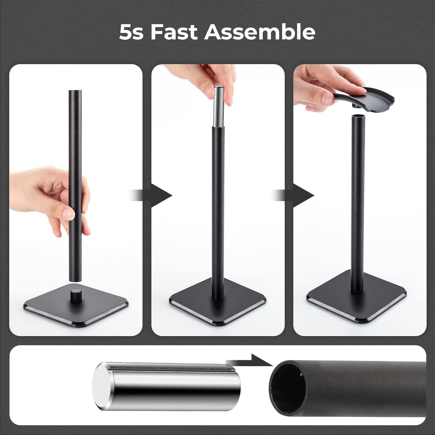 Підставка для навушників універсальна Black (20290) - фото 5 Підставка для навушників універсальна Black (20290) - фото 5