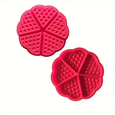 Форма силіконова для випічки Вафель у формі серця 17,5 см Червоний (UNA-43) - фото 9 Форма силіконова для випічки Вафель у формі серця 17,5 см Червоний (UNA-43) - фото 9