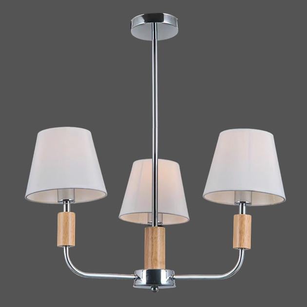 Люстра класична Valeso V16-3 CH для вітальні Хром (00000139667)