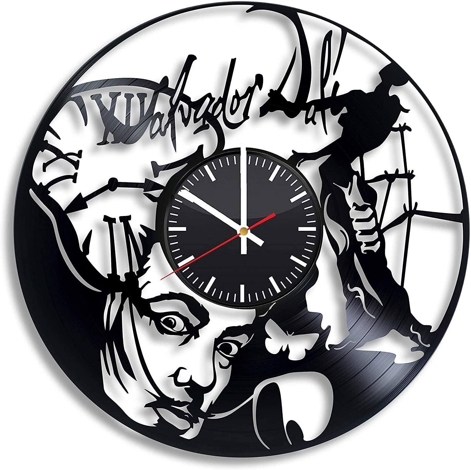 Часы настенные Сальвадор Дали 2499 из виниловой пластинки