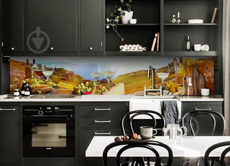 Скинали на кухню Zatarga «Винный Край» 650х2500 мм виниловая 3Д наклейка кухонный фартук самоклеящаяся Z180629/1 - фото 3 Скинали на кухню Zatarga «Винный Край» 650х2500 мм виниловая 3Д наклейка кухонный фартук самоклеящаяся Z180629/1 - фото 3