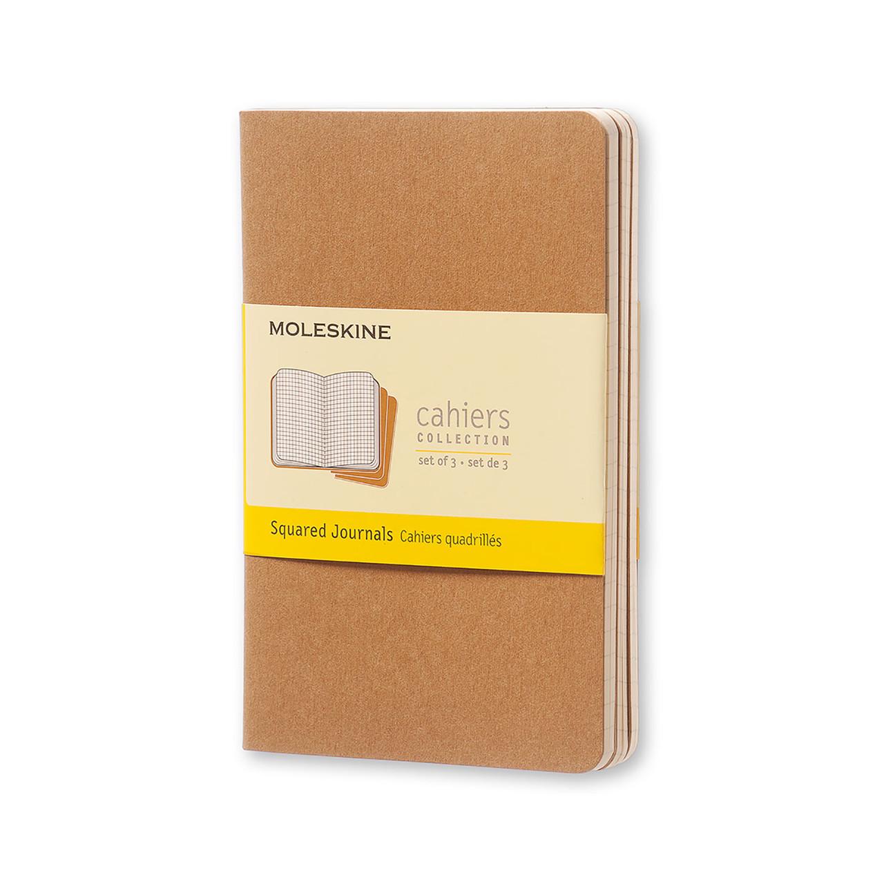 Блокнот Moleskine Cahier карманный 64 страницы клетка 9х14 см Бежевый