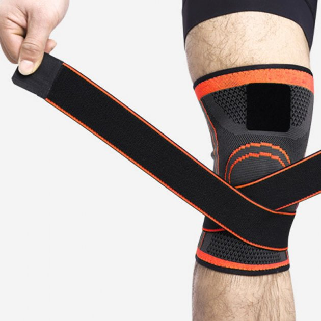 Бандаж колінного суглоба Knee Support WN-26O компресійний Orange (50a1cce9) - фото 3