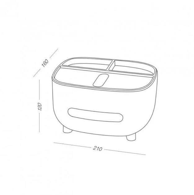 Органайзер настільний для серветок та аксесуарів з тримачем для телефону Рожевий/Білий (ce424ce5) - фото 3 Органайзер настільний для серветок та аксесуарів з тримачем для телефону Рожевий/Білий (ce424ce5) - фото 3