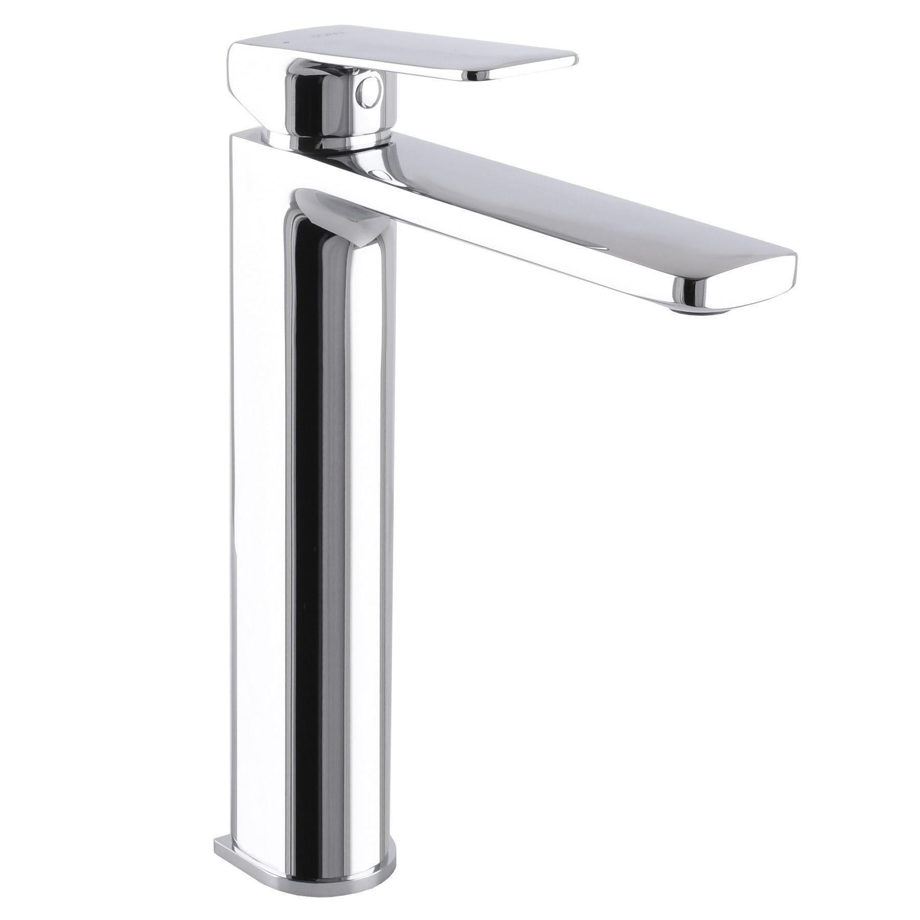 Смеситель для накладного умывальника TPZ ODIS высокий Chrome (18203)