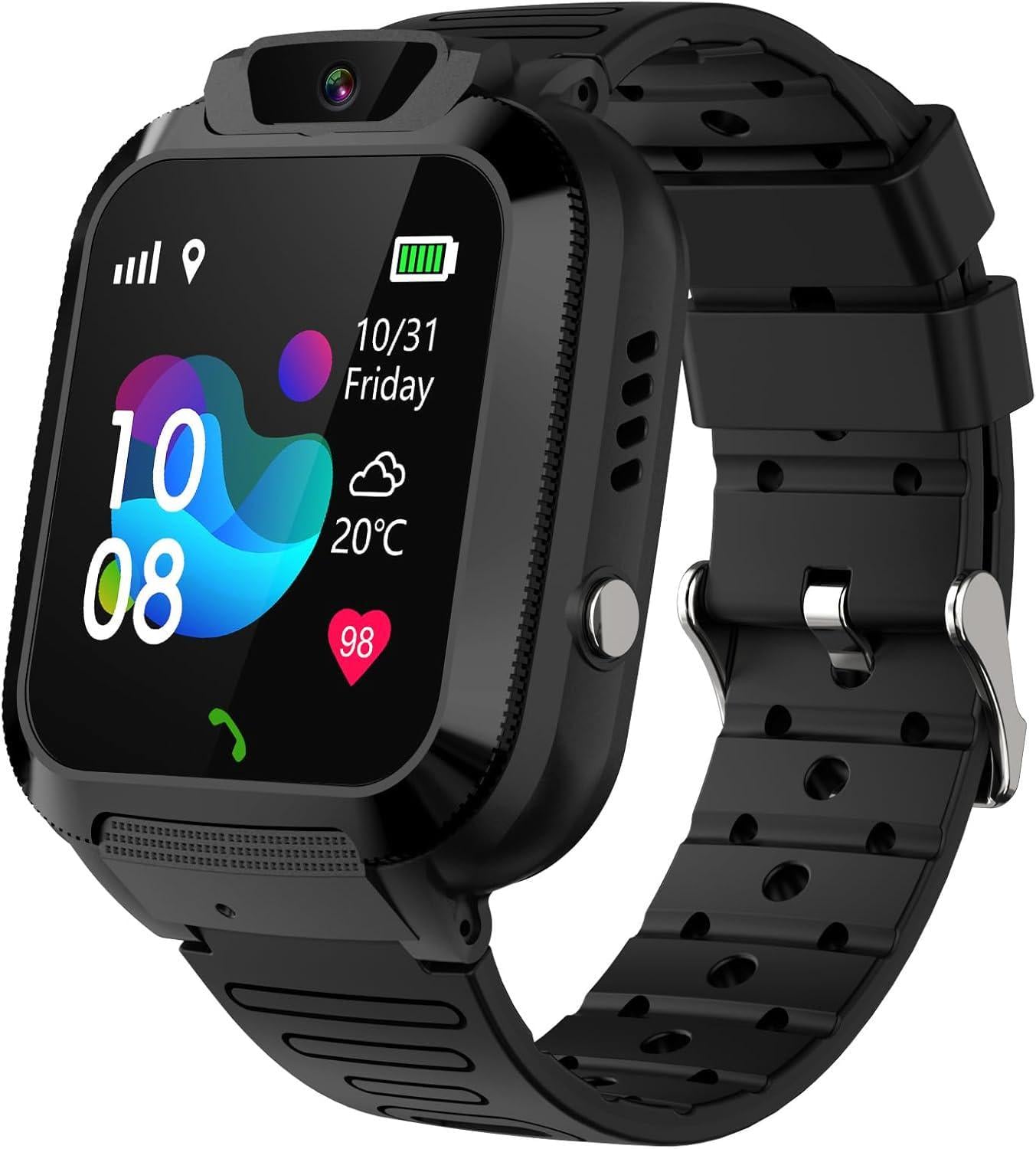 Смарт-часы детские Smart Watch Q20 с видеозвонком GPS SIM-карта Black (18580)