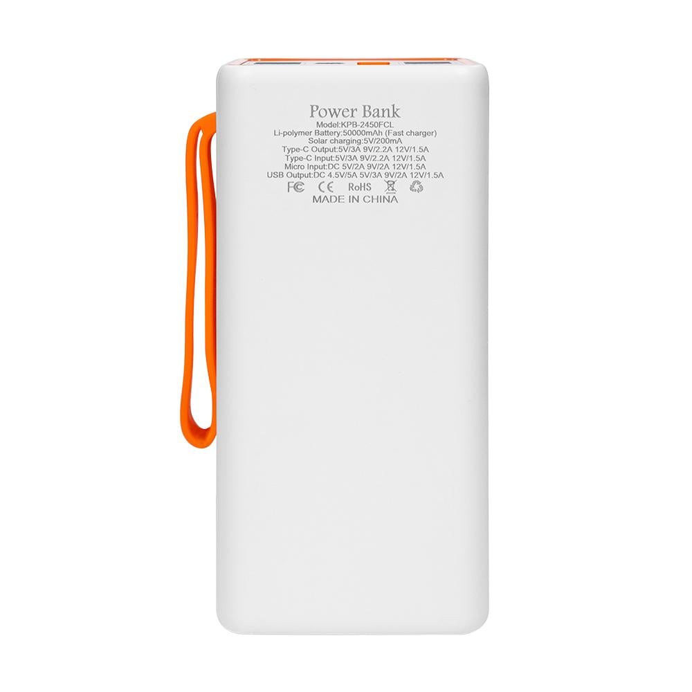 Повербанк Kraft KPB-2450FCL 22.5W QC 3.0 50000 mAh White (43-00072) - фото 3