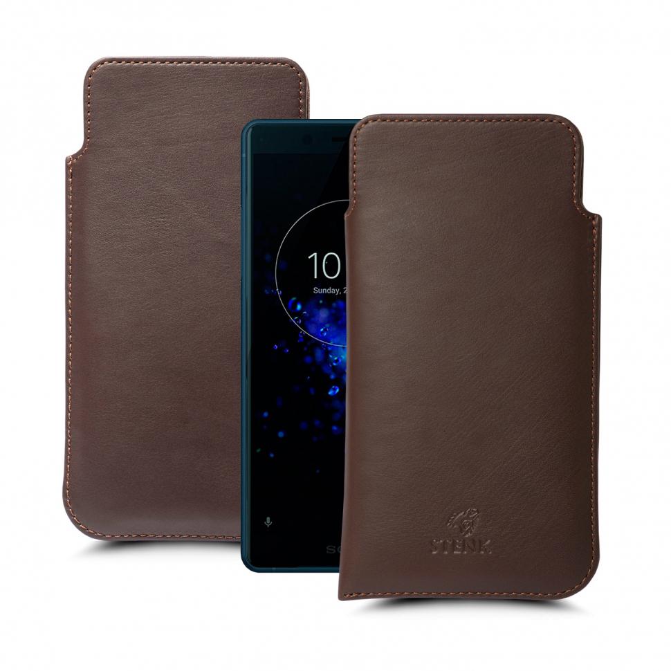 Футляр Stenk Elegance для Sony Xperia XZ2 Compact Коричневый (63401)