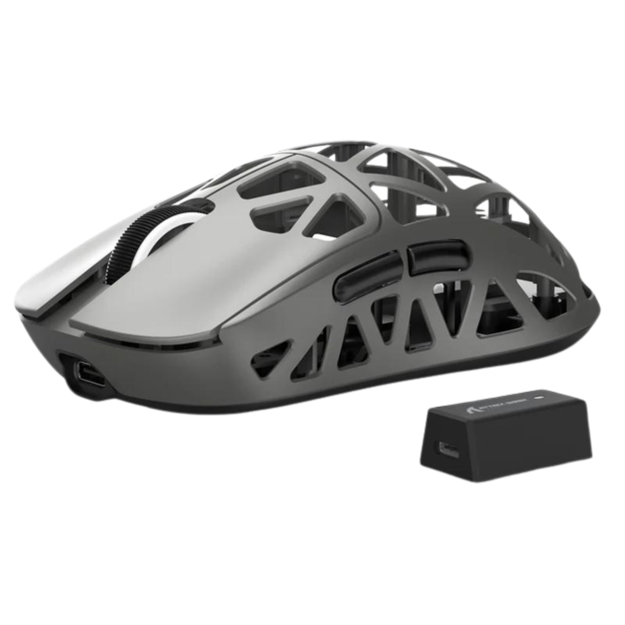 Компьютерная мышка беспроводная Attack Shark R2 PixArt PAW3950 из магния 8K 42000DPI Grey (GS-270)