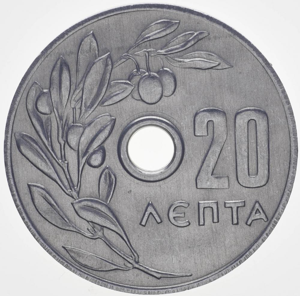 Колекційна монета Греція 20 лепт 1971 AU-UNC (KM#79)