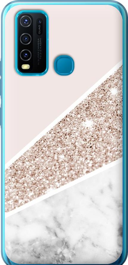 Чехол на Vivo Y30 Пастельный мрамор (4342t-2154-42517)