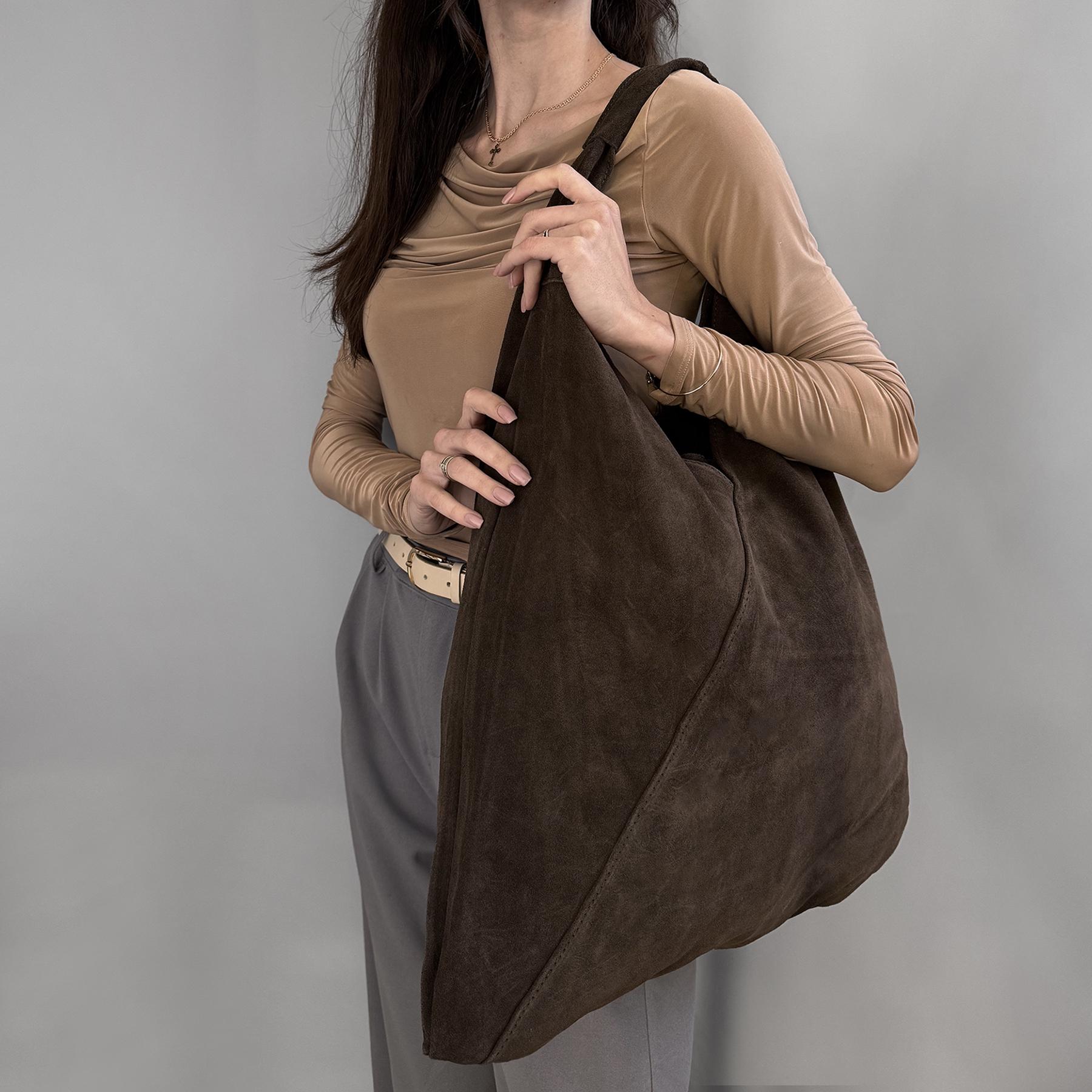 Шопер жіночий замшевий Virginia Conti 03801 з гаманцем Шоколадний (2801268355) - фото 2 Шопер жіночий замшевий Virginia Conti 03801 з гаманцем Шоколадний (2801268355) - фото 2