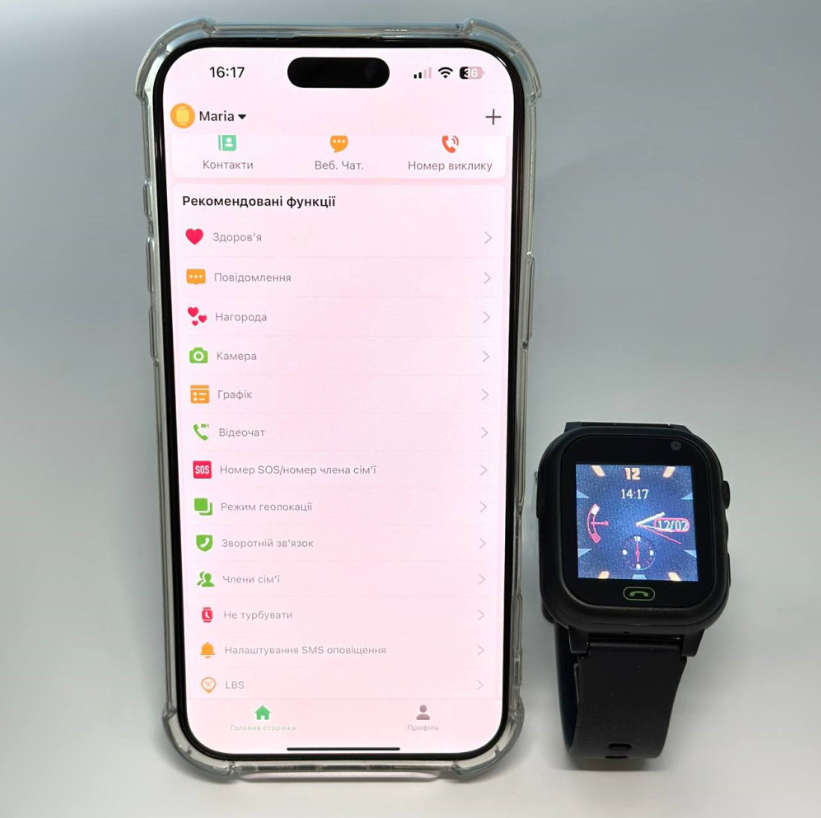Смарт часы-телефон детские C005 с камерой GPS SIM-карта Pink (18331) - фото 4