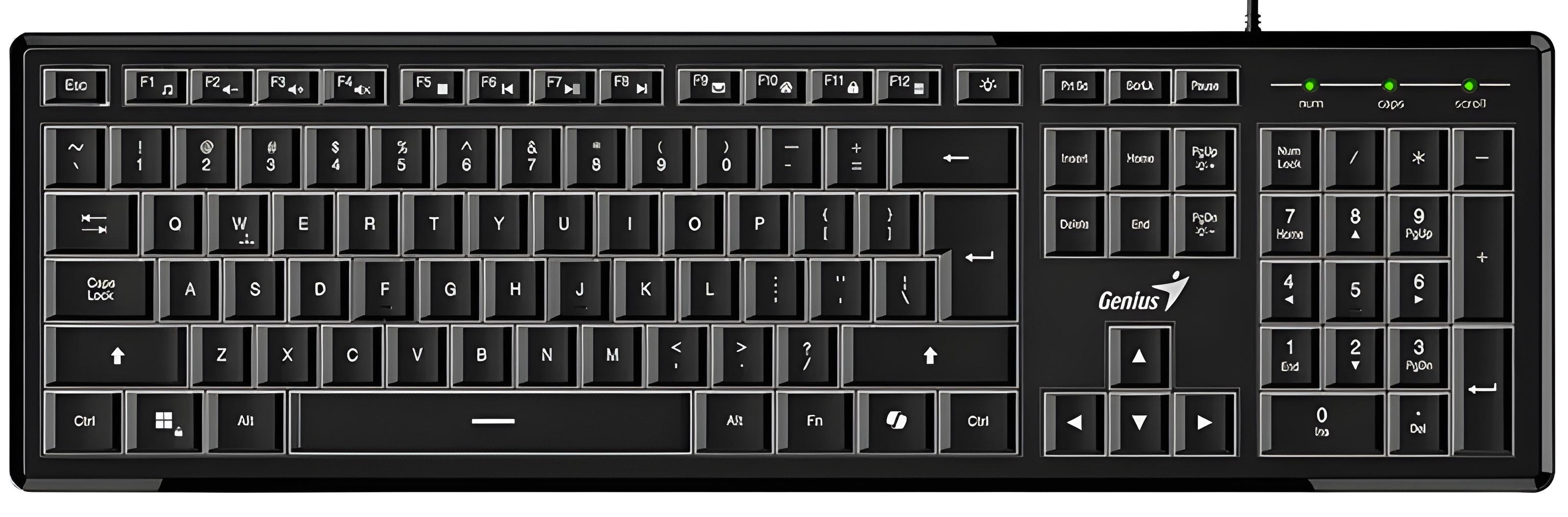 Клавиатура Genius SlimStar 820 с подсветкой Черный (UG-31310055410)