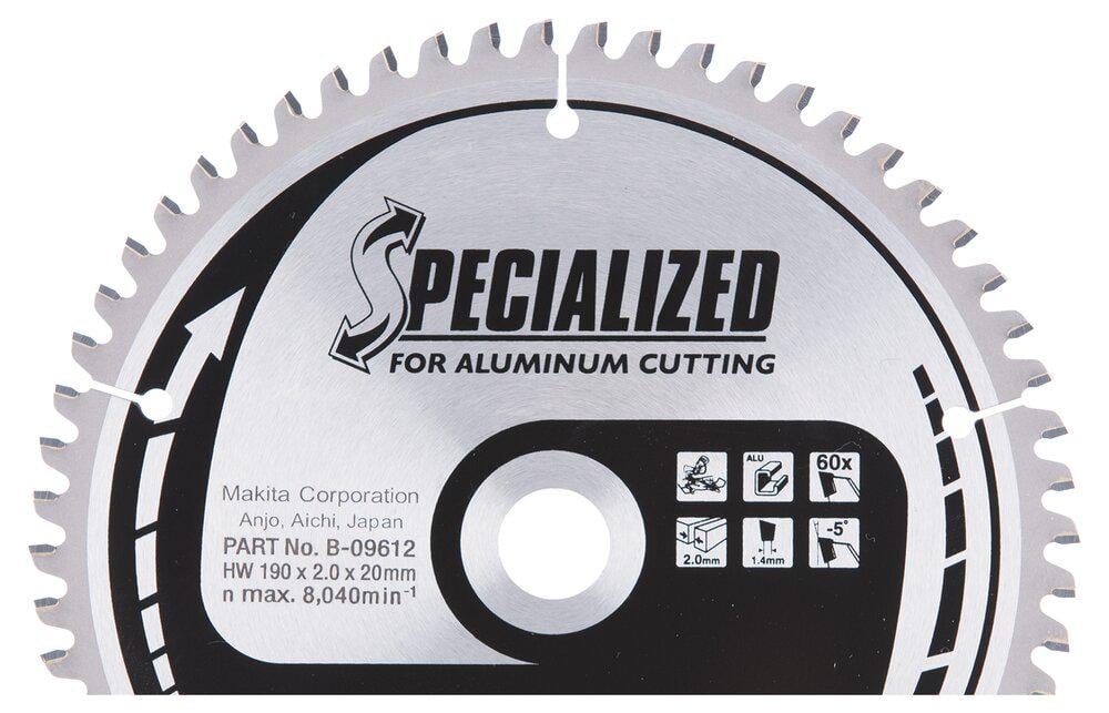 Диск пильный для алюминия Makita 190х20 мм 60T