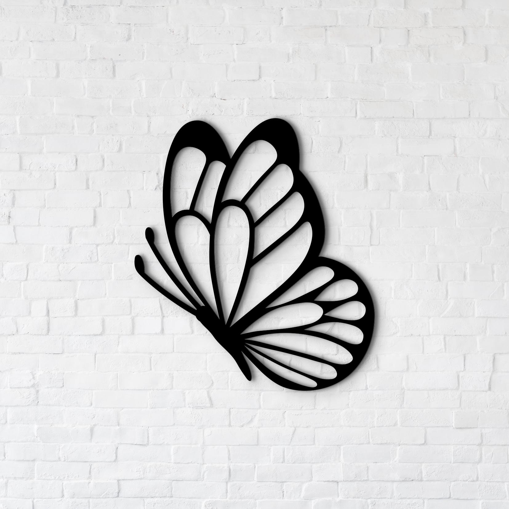 Декоративне панно з дерева Woodyard Веселий Метелик 15x18 см Чорний матовий (0528sBlack6) Декоративне панно з дерева Woodyard Веселий Метелик 15x18 см Чорний матовий (0528sBlack6)