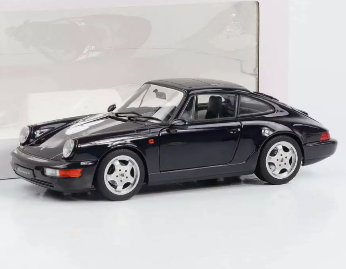 Модель автомобіля Norev Porsche 911/964 Carrera 4 Coupe 1:18 Dark Blue (187324)