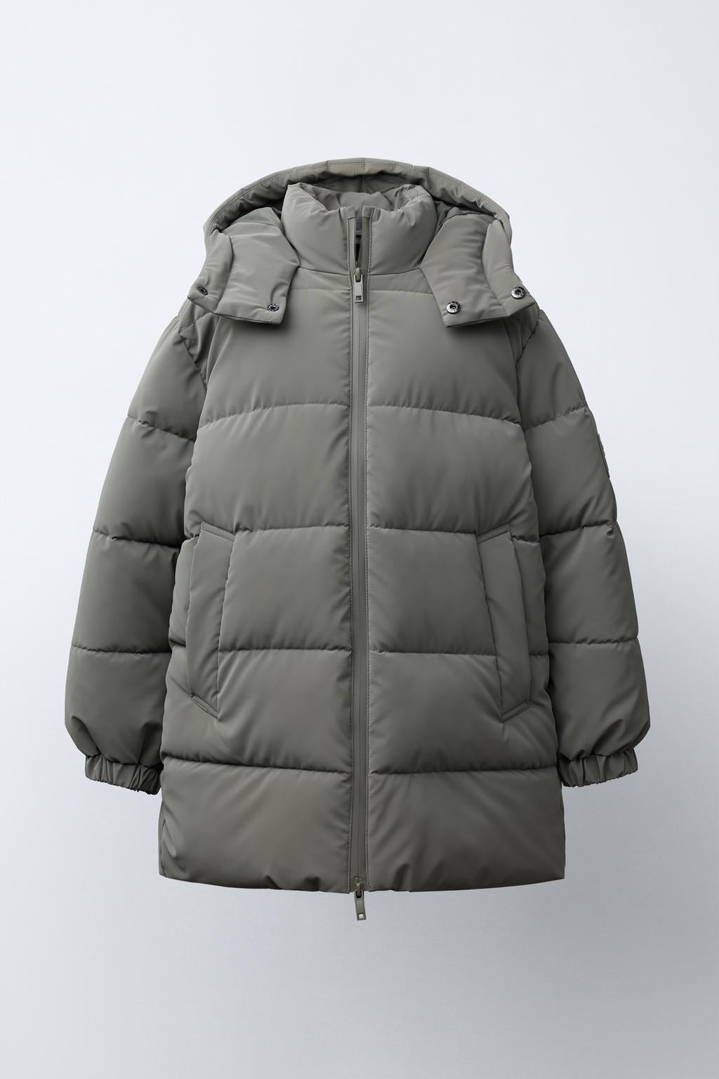 Куртка зимова для хлопчика Zara 128 см Сірий-хакі (6318770506)
